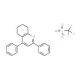 2,4-Diphenyl-5,6,7,8-tetrahydrochromenyliumtrifluoromethanesulfonate (CAS 81128-01-0) - chemical structure image