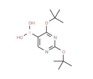 2,4-Ditert-butoxypyrimidin-5-ylboronic acid (CAS 109299-79-8) - chemical structure image