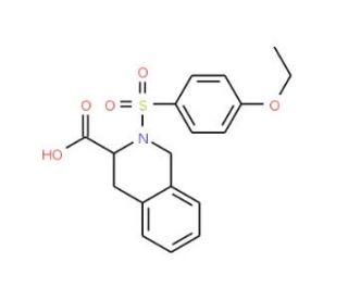2-(4-Ethoxy-benzenesulfonyl)-1,2,3,4-tetrahydro-isoquinoline-3-carboxylic acid - chemical structure image