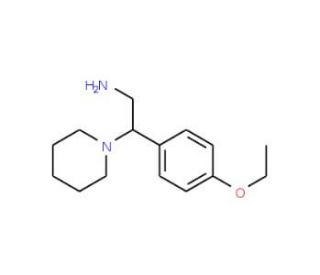 2-(4-Ethoxy-phenyl)-2-piperidin-1-yl-ethylamine - chemical structure image