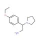 2-(4-Ethoxy-phenyl)-2-pyrrolidin-1-yl-ethylamine (CAS 31466-56-5) - chemical structure image