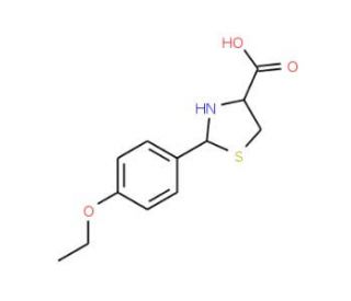 2-(4-Ethoxy-phenyl)-thiazolidine-4-carboxylic acid - chemical structure image