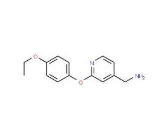 [2-(4-ethoxyphenoxy)pyridin-4-yl]methanamine - chemical structure image