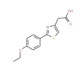 [2-(4-ethoxyphenyl)-1,3-thiazol-4-yl]acetic acid - chemical structure image