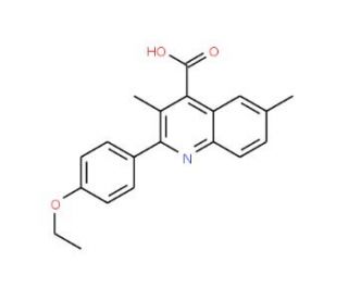 2-(4-Ethoxyphenyl)-3,6-dimethylquinoline-4-carboxylic acid - chemical structure image