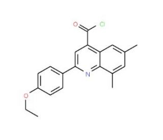 2-(4-ethoxyphenyl)-6,8-dimethylquinoline-4-carbonyl chloride - chemical structure image