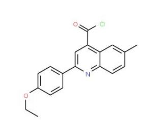 2-(4-ethoxyphenyl)-6-methylquinoline-4-carbonyl chloride - chemical structure image