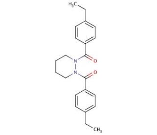 [2-(4-Ethyl-benzoyl)-tetrahydro-pyridazin-1-yl]-(4-ethyl-phenyl)-methanone - chemical structure image