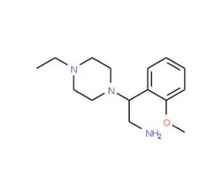2-(4-Ethyl-piperazin-1-yl)-2-(2-methoxy-phenyl)-ethylamine - chemical structure image