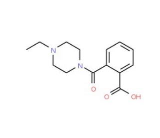 2-(4-Ethyl-piperazine-1-carbonyl)-benzoic acid - chemical structure image
