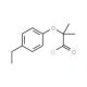 2-(4-ethylphenoxy)-2-methylpropanoyl chloride - chemical structure image