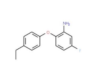2-(4-Ethylphenoxy)-5-fluoroaniline - chemical structure image