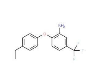 2-(4-Ethylphenoxy)-5-(trifluoromethyl)aniline - chemical structure image