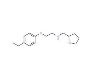 2-(4-Ethylphenoxy)-N-(tetrahydro-2-furanylmethyl)-1-ethanamine - chemical structure image