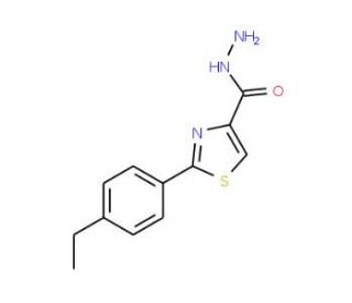 2-(4-ethylphenyl)-1,3-thiazole-4-carbohydrazide - chemical structure image