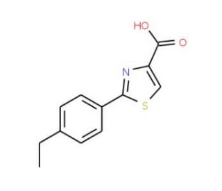 2-(4-ethylphenyl)-1,3-thiazole-4-carboxylic acid - chemical structure image