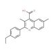 2-(4-Ethylphenyl)-3,6-dimethylquinoline-4-carboxylic acid - chemical structure image