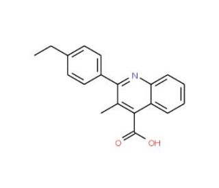 2-(4-Ethylphenyl)-3-methylquinoline-4-carboxylic acid - chemical structure image