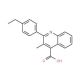 2-(4-Ethylphenyl)-3-methylquinoline-4-carboxylic acid - chemical structure image