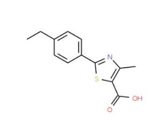 2-(4-ethylphenyl)-4-methyl-1,3-thiazole-5-carboxylic acid - chemical structure image