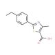 2-(4-ethylphenyl)-4-methyl-1,3-thiazole-5-carboxylic acid - chemical structure image