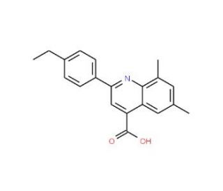 2-(4-Ethylphenyl)-6,8-dimethylquinoline-4-carboxylic acid - chemical structure image