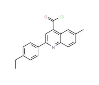 2-(4-ethylphenyl)-6-methylquinoline-4-carbonyl chloride - chemical structure image