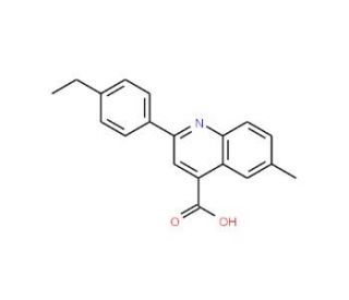 2-(4-Ethylphenyl)-6-methylquinoline-4-carboxylic acid - chemical structure image