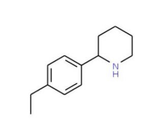 2-(4-Ethylphenyl)piperidine - chemical structure image