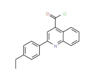 2-(4-ethylphenyl)quinoline-4-carbonyl chloride - chemical structure image