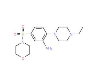 2-(4-ethylpiperazin-1-yl)-5-(morpholin-4-ylsulfonyl)aniline - chemical structure image