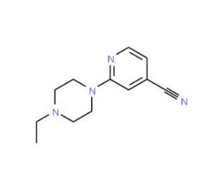 2-(4-ethylpiperazin-1-yl)isonicotinonitrile - chemical structure image