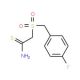 2-(4-Fluoro-α-toluenesulfonyl)thioacetamide (CAS 175276-88-7) - chemical structure image