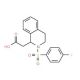 [2-(4-Fluoro-benzenesulfonyl)-1,2,3,4-tetrahydro-isoquinolin-1-yl]-acetic acid - chemical structure image