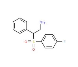 2-(4-Fluoro-benzenesulfonyl)-2-phenyl-ethylamine - chemical structure image