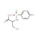 2-(4-Fluoro-benzenesulfonylamino)-3-hydroxypropionic acid - chemical structure image