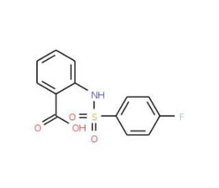 2-(4-Fluoro-benzenesulfonylamino)-benzoic acid (CAS 51012-30-7) - chemical structure image