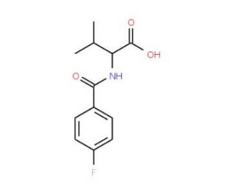 2-(4-Fluoro-benzoylamino)-3-methyl-butyric acid - chemical structure image