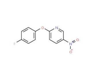 2-(4-Fluoro-phenoxy)-5-nitro-pyridine (CAS 31011-26-4) - chemical structure image