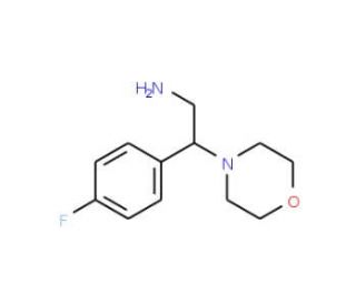 2-(4-Fluoro-phenyl)-2-morpholin-4-yl-ethylamine (CAS 851169-46-5) - chemical structure image