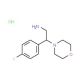 2-(4-Fluoro-phenyl)-2-morpholin-4-yl-ethylamine hydrochloride - chemical structure image