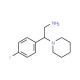 2-(4-Fluoro-phenyl)-2-piperidin-1-yl-ethylamine - chemical structure image