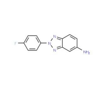 2-(4-Fluoro-phenyl)-2H-benzotriazol-5-ylamine (CAS 293737-98-1) - chemical structure image
