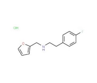 [2-(4-Fluoro-phenyl)-ethyl]-furan-2-ylmethyl-amine hydrochloride - chemical structure image