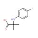2-(4-Fluoro-phenylamino)-2-methyl-propionic acid - chemical structure image