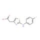 [2-(4-Fluoro-phenylamino)-thiazol-4-yl]-acetic acid - chemical structure image