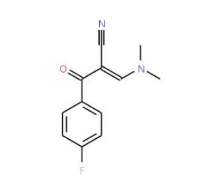 2-(4-Fluorobenzoyl)-3-(dimethylamino)acrylonitrile (CAS 52200-15-4) - chemical structure image