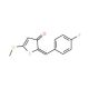 2-(4-Fluorobenzylidene)-5-(methylthio)thiophen-3(2H)-one - chemical structure image