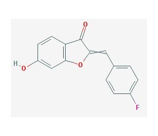 2-(4-fluorobenzylidene)-6-hydroxy-1-benzofuran-3(2H)-one - chemical structure image