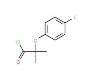 2-(4-fluorophenoxy)-2-methylpropanoyl chloride - chemical structure image